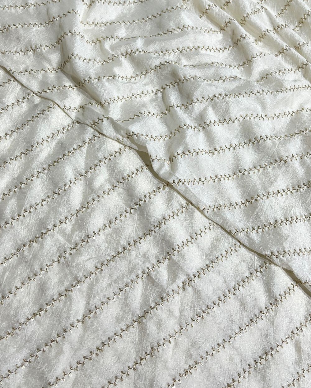 Vichitra Silk Work Off White Colour 44 Inches Width