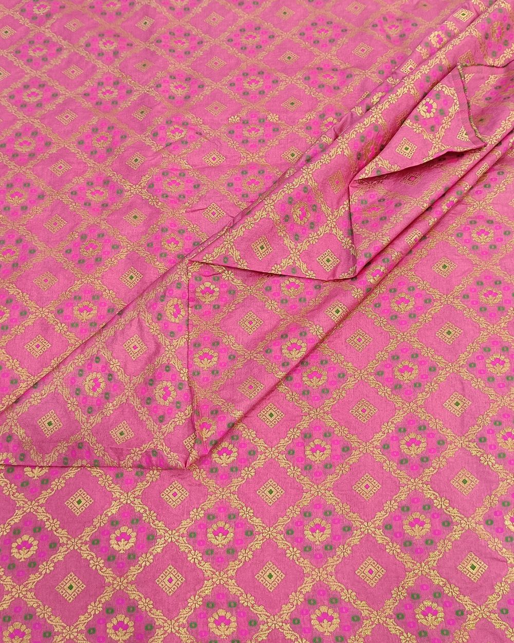 Banarasi Pink Colour 44 Inches Width