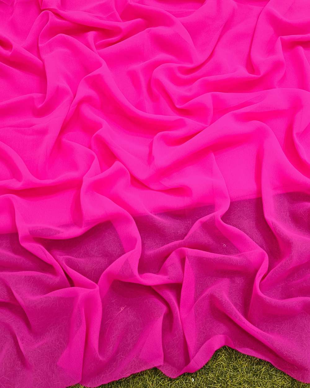 Plain Georgette Hot Pink  Colour 44 Inches Width