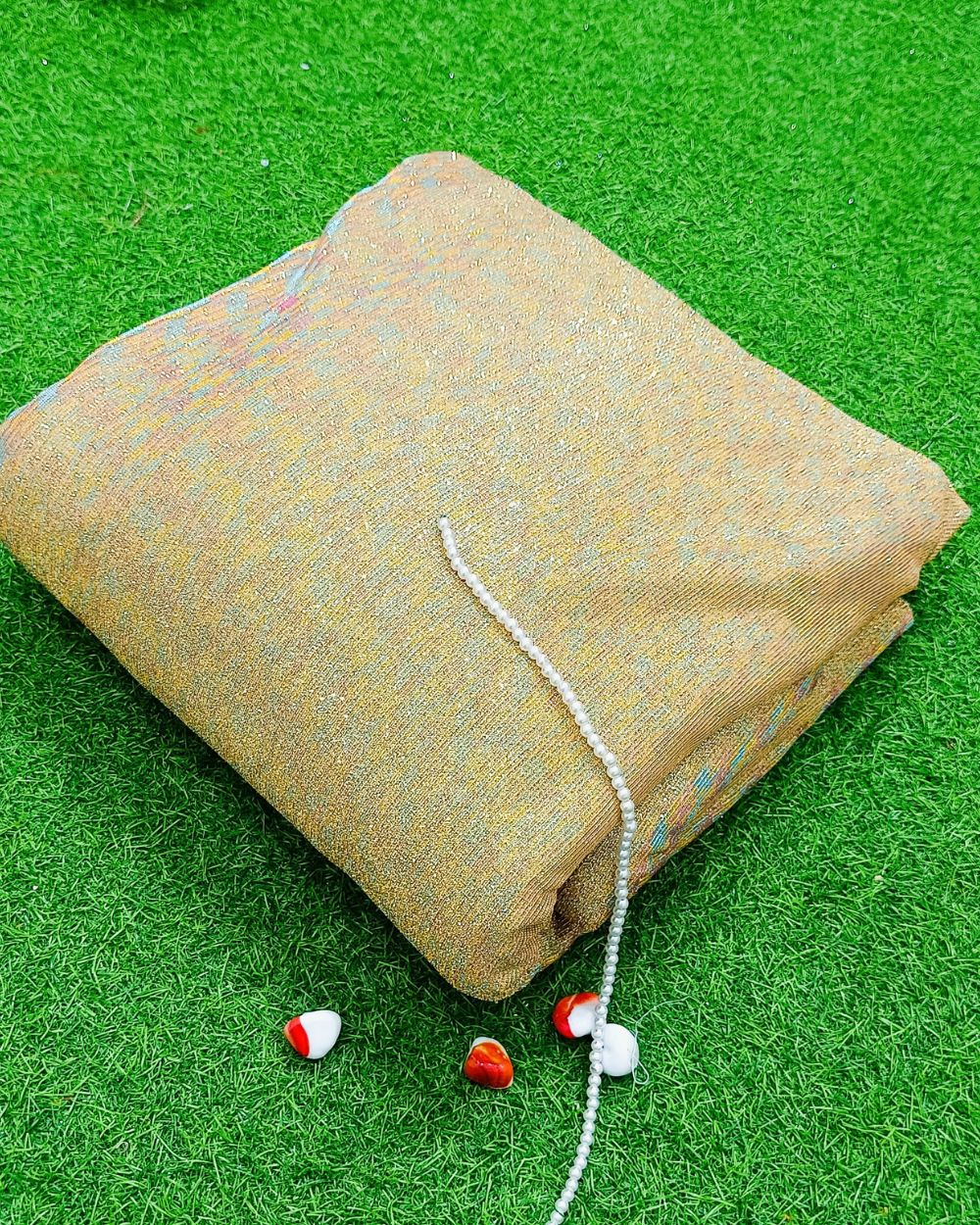Imported Sparkle Golden Colour 57 Inches Width