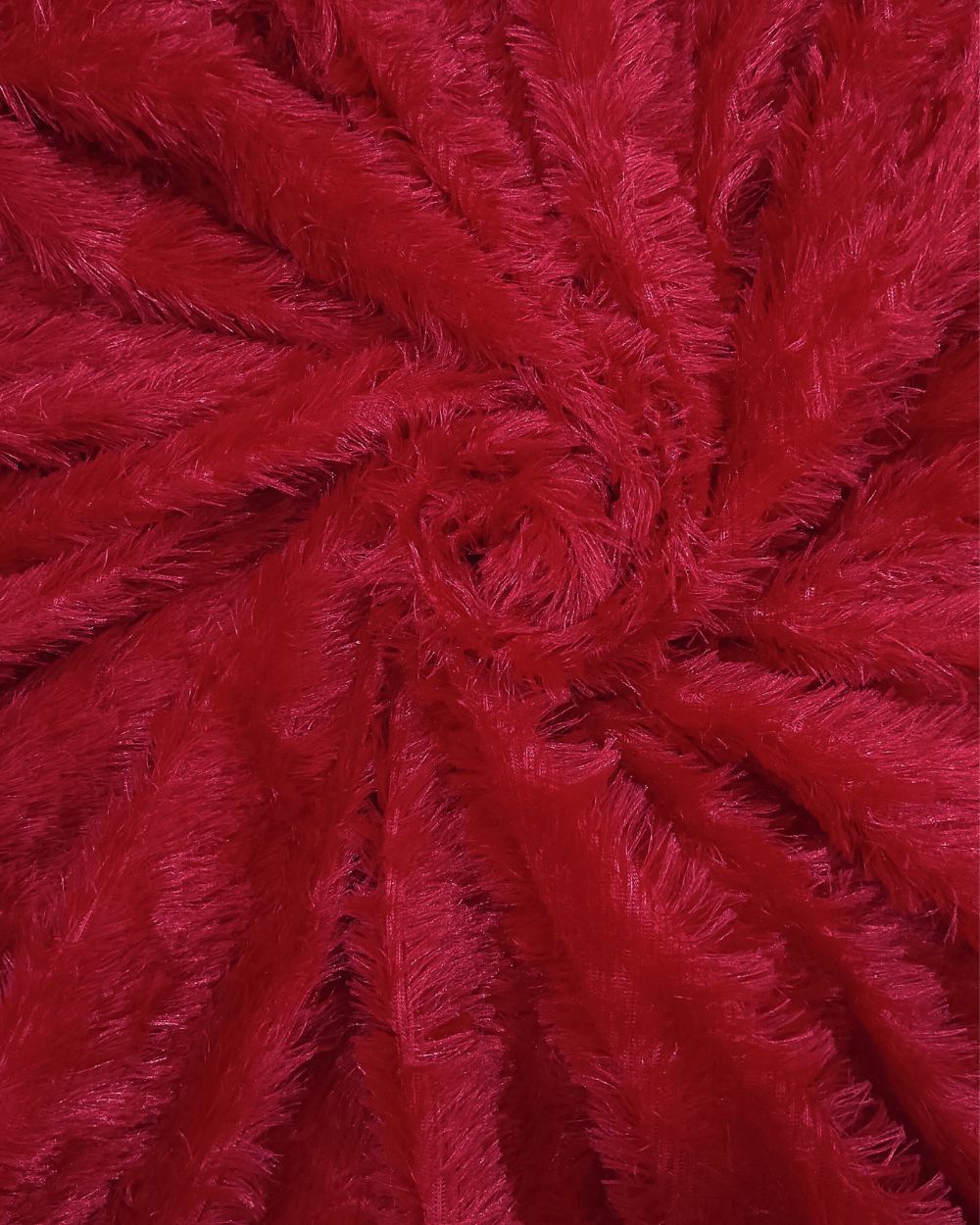 Imported Fur Cherry Red Colour 60 Inches Width