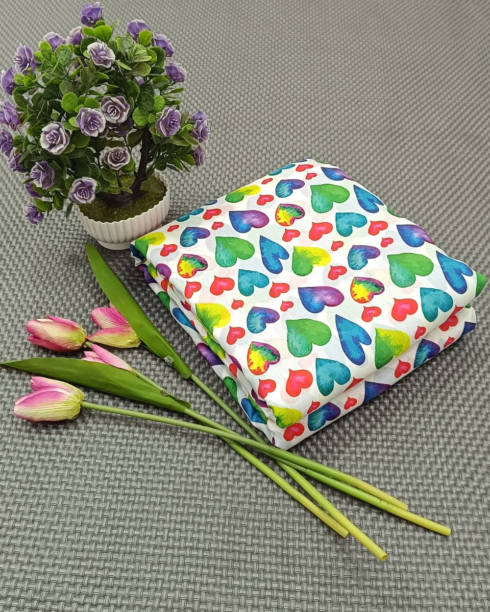 Pure Soft Printed Cotton Multicolor 44 Inches Width