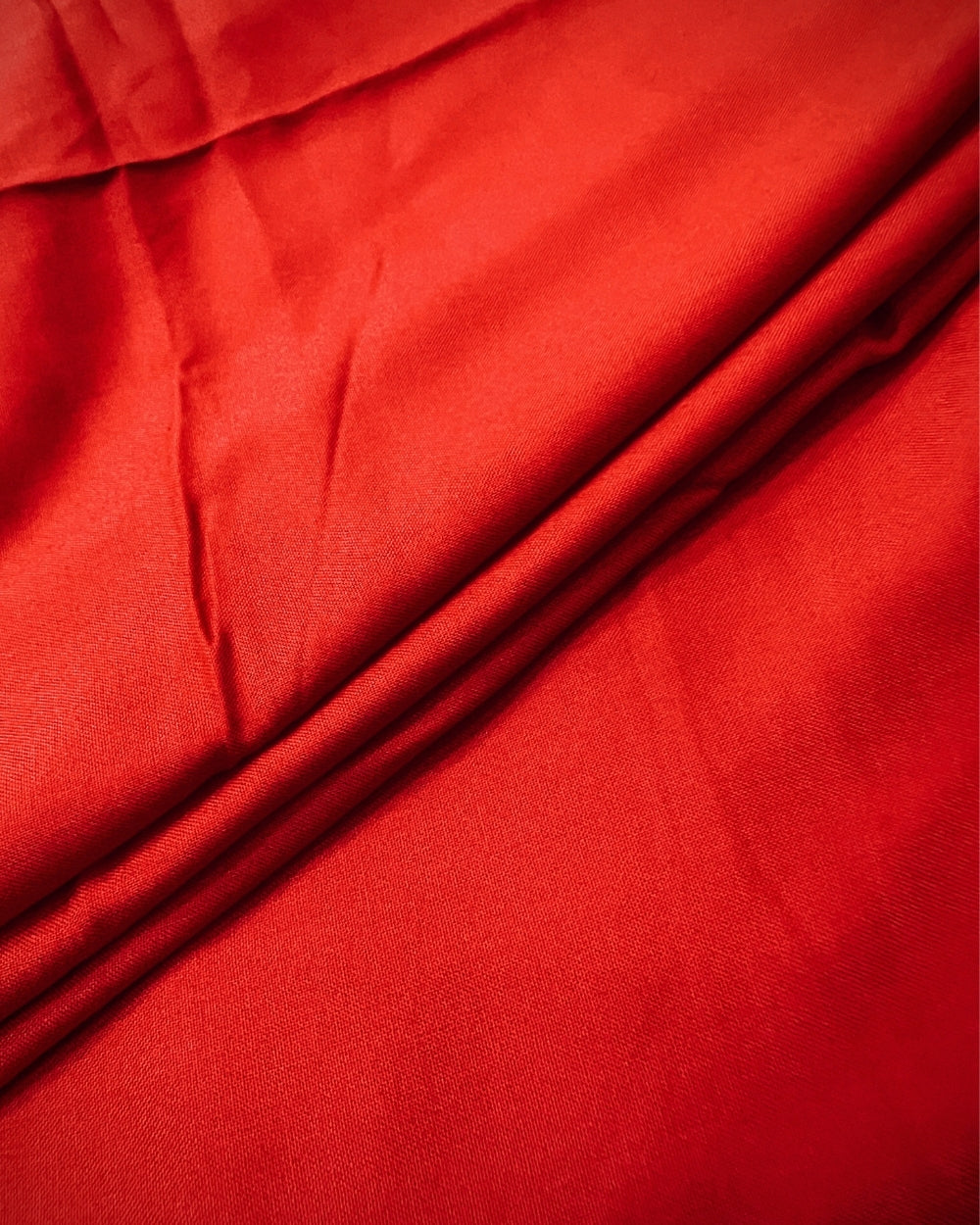 Plain Rayon-cotton Red Colour 44 Inches Width