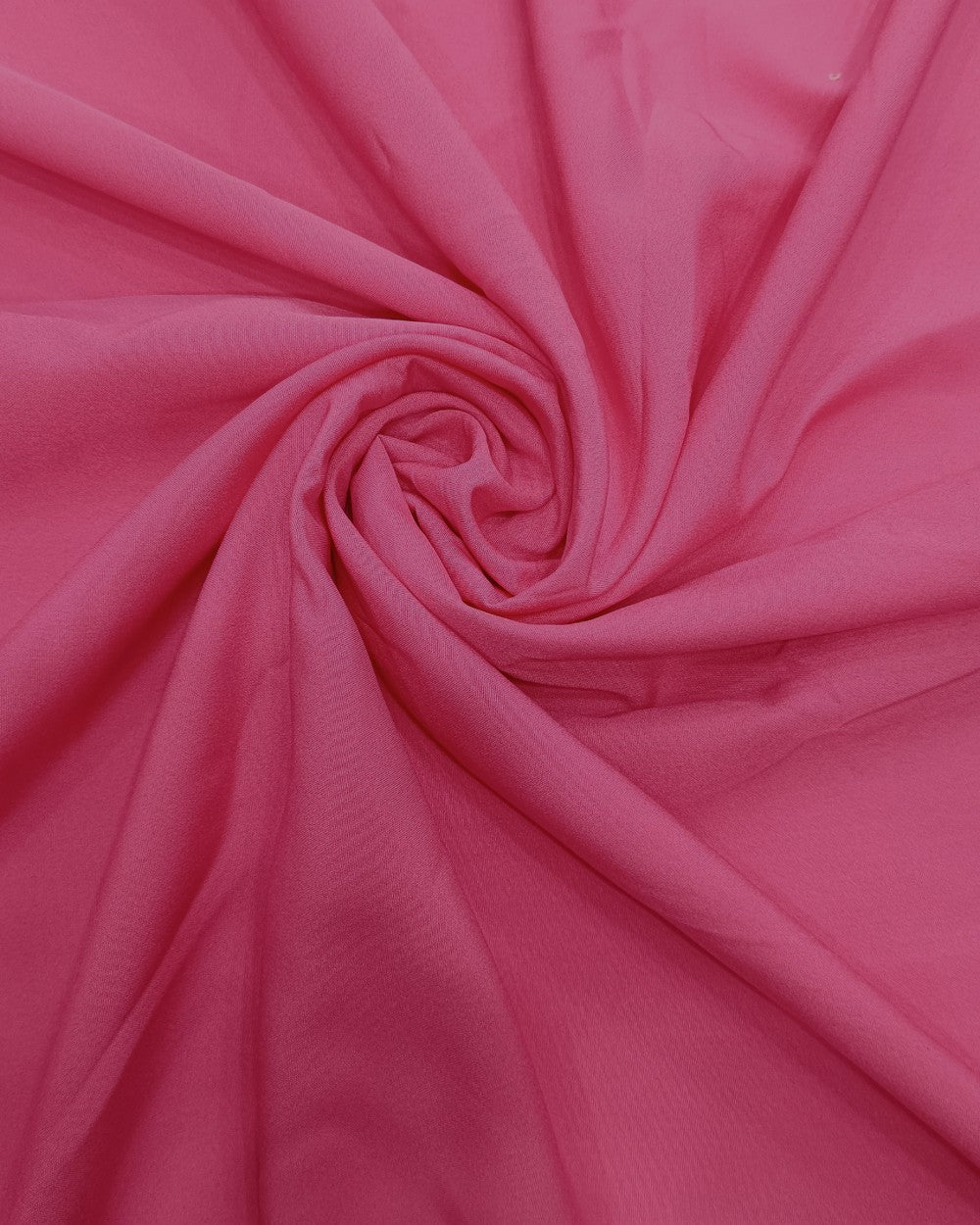 Plain Butter Crepe(American) Azalea Pink Colour 42 Inches Width