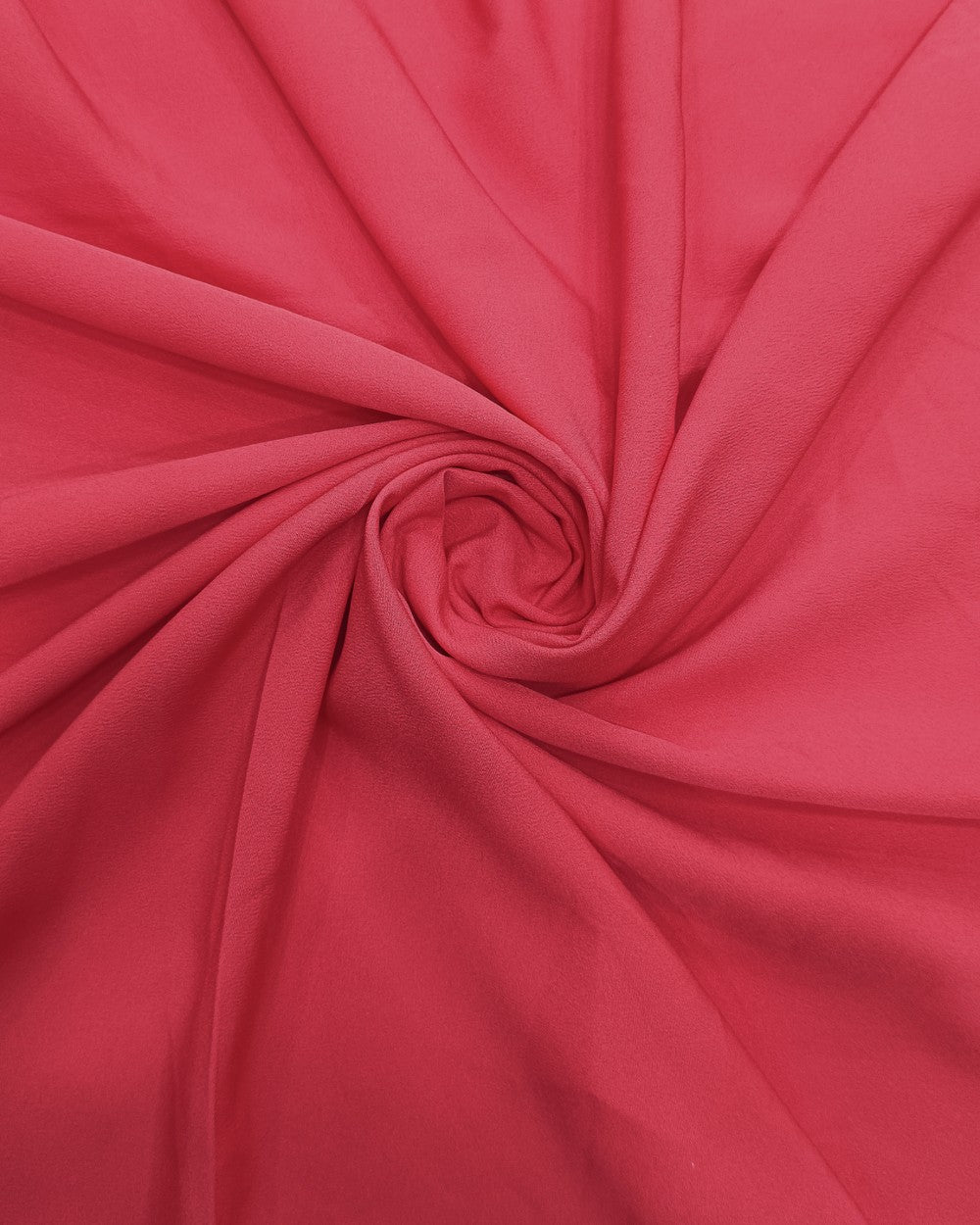 Plain Butter Crepe (American) Camine Red Colour 42 Inches Width