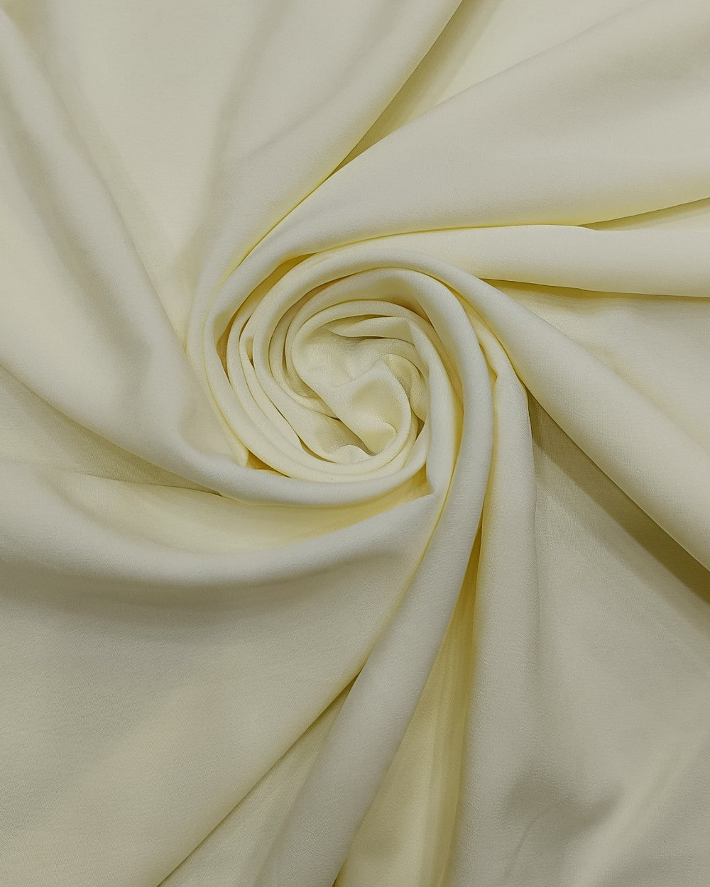 Plain Butter Crepe(American) Lemon Cream Colour 42 Inches Width