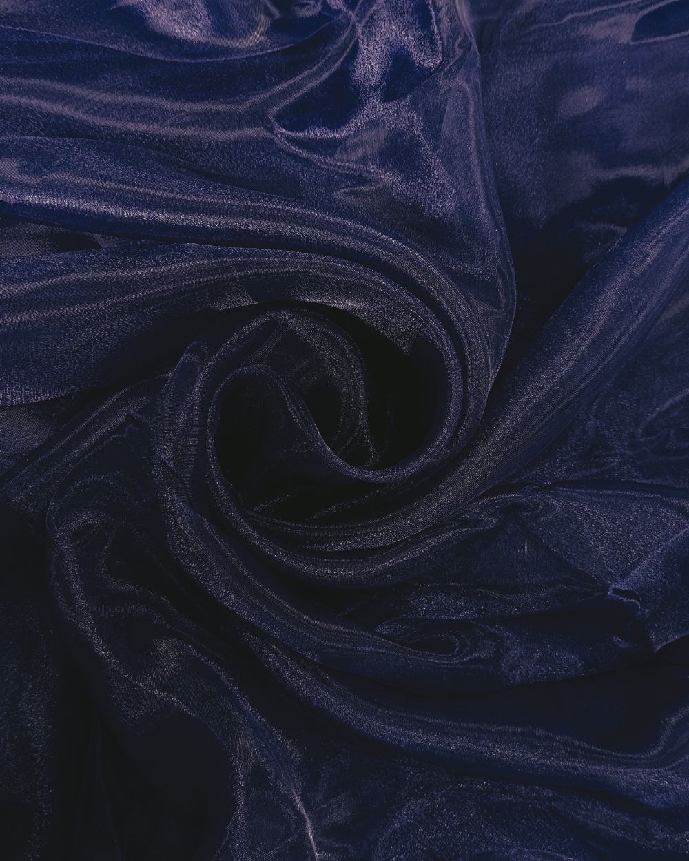 Plain Organza Navy Blue Colour 45 Inches Width