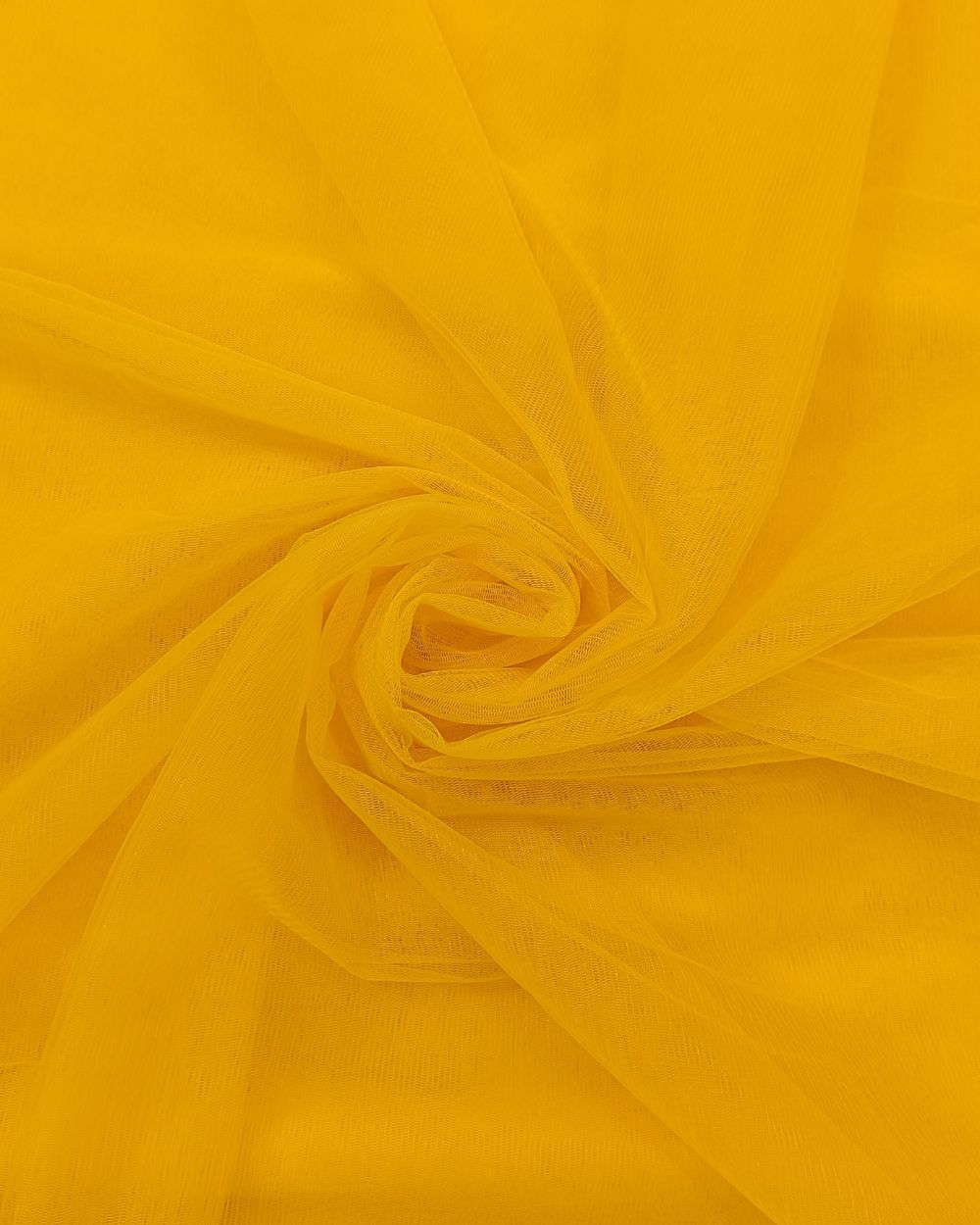 Plain Net-mono Turmeric Yellow Colour 44 Inches Width