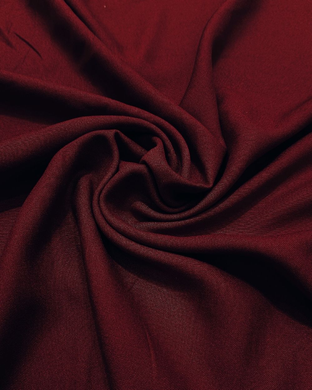 Plain Rayon-cotton Ruby Red Colour 44 Inches Width