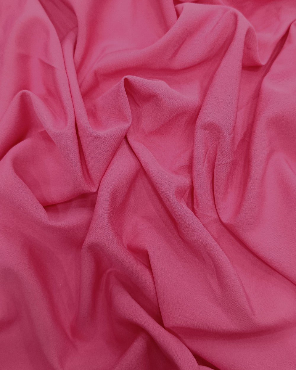 Plain Butter Crepe(American) Azalea Pink Colour 42 Inches Width