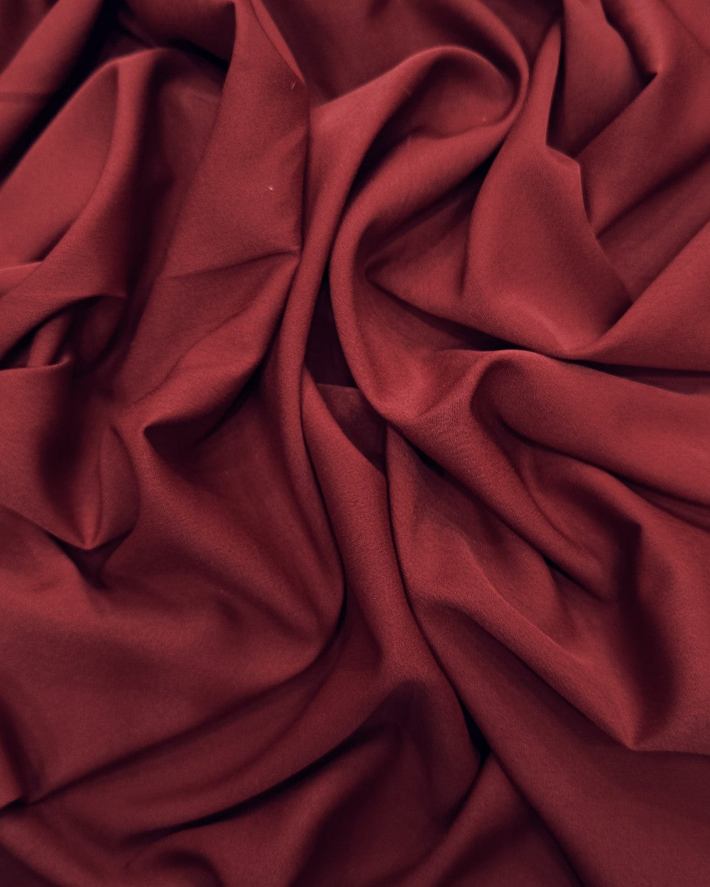 Plain Butter Crepe(American) Cherry Red Colour 42 Inches Width