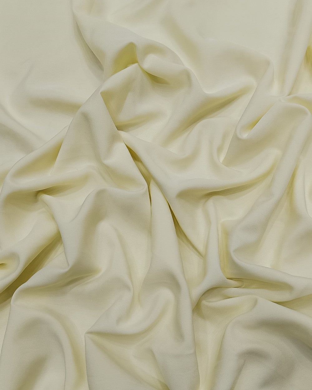 Plain Butter Crepe(American) Lemon Cream Colour 42 Inches Width