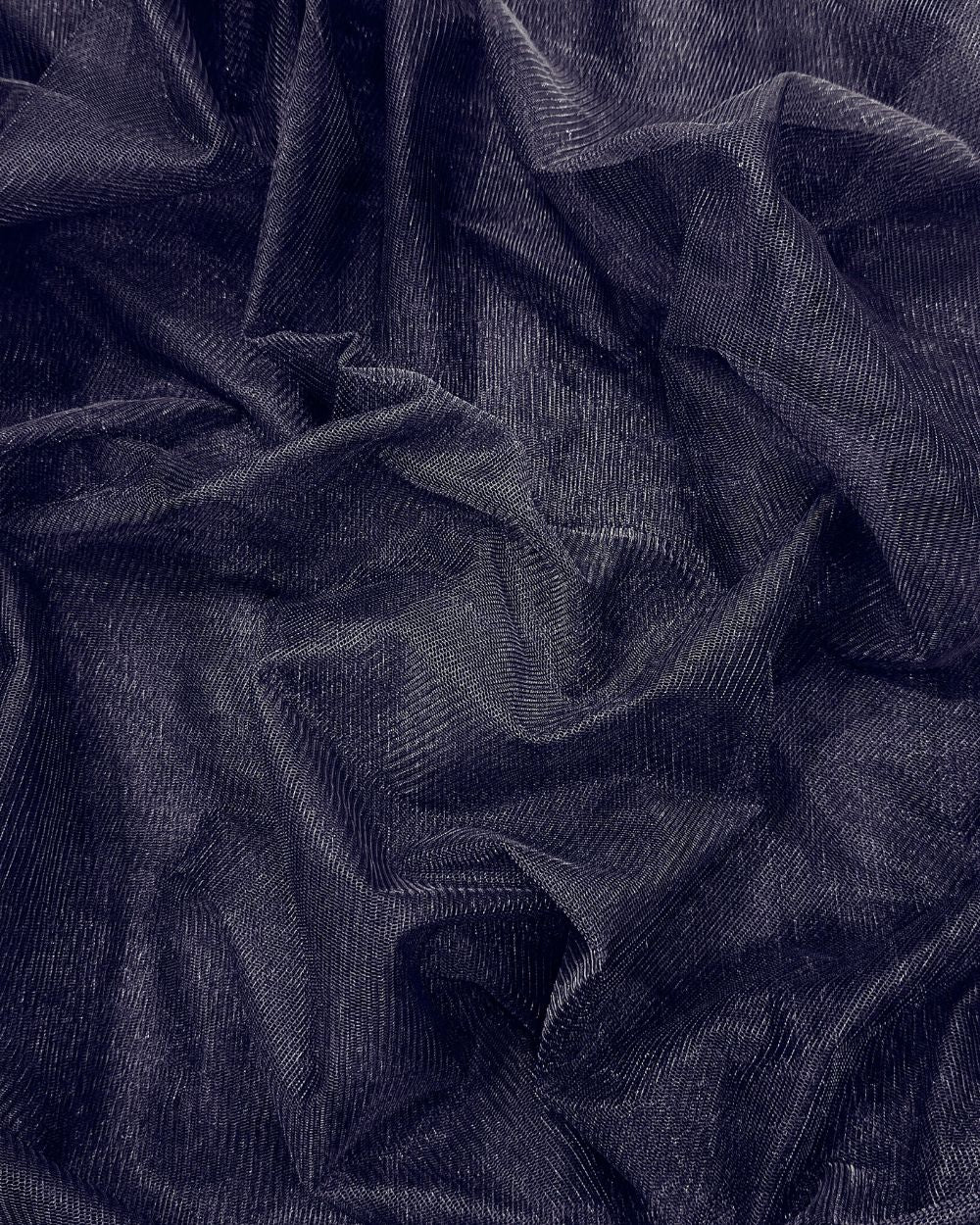 Plain Net-mono Navy Blue Colour 44 Inches Width