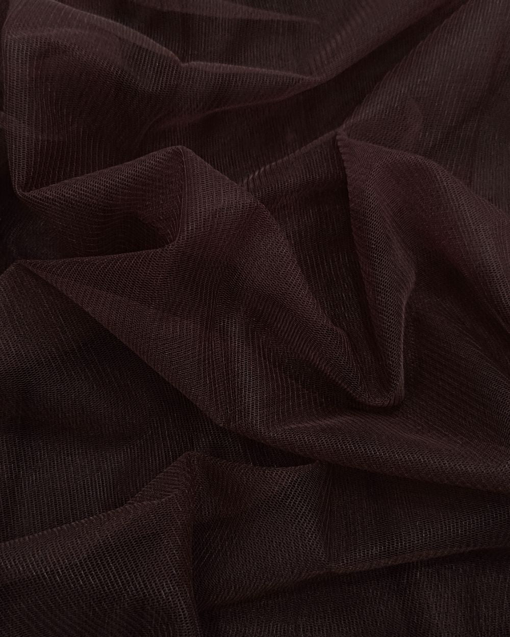 Plain Net-mono Toffee Brown Colour 44 Inches Width