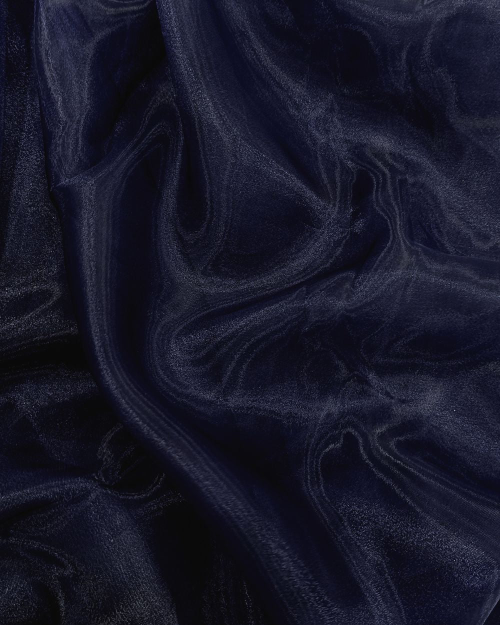 Plain Organza Navy Blue Colour 45 Inches Width