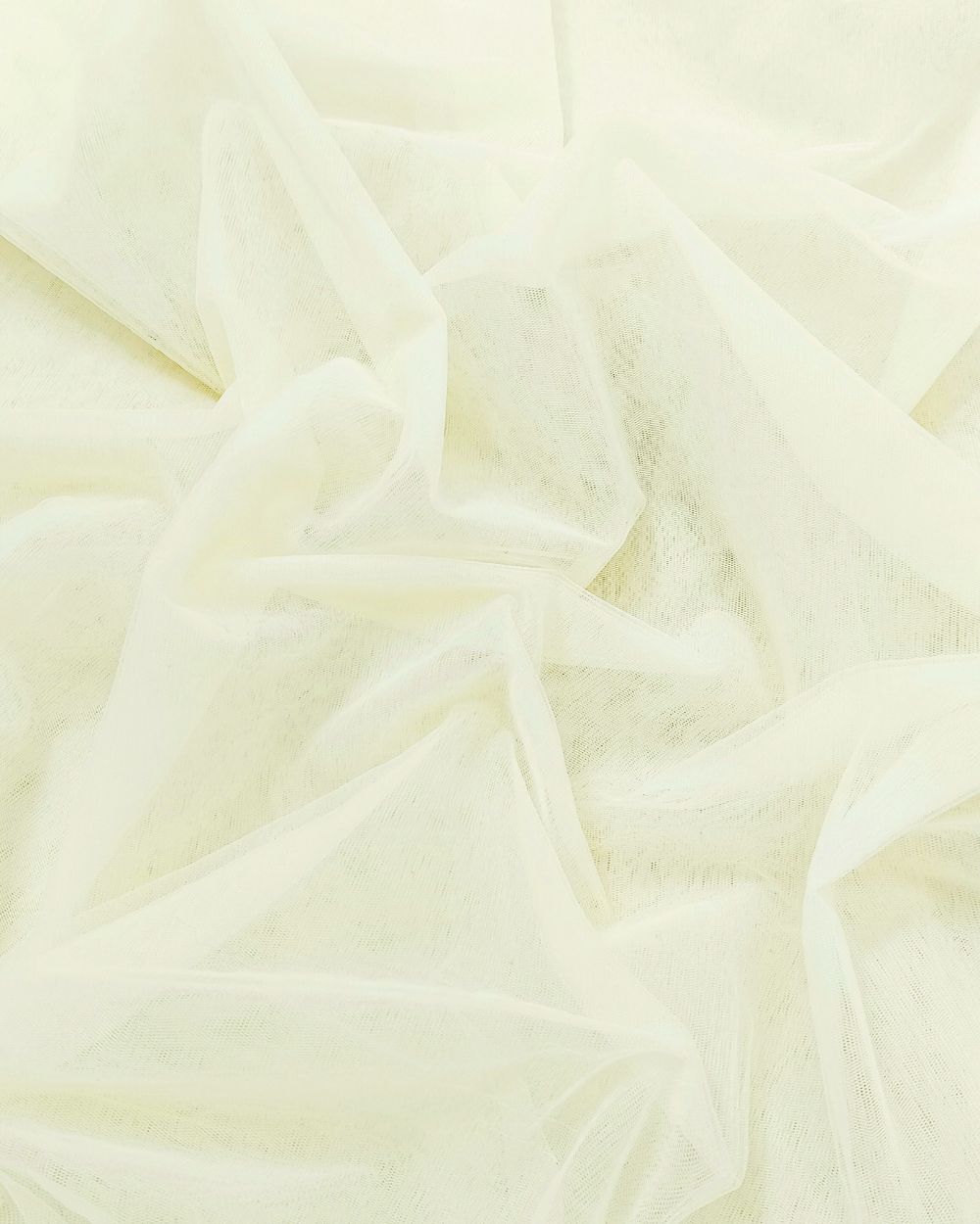 Plain Net-mono Milky White Colour 44 Inches Width