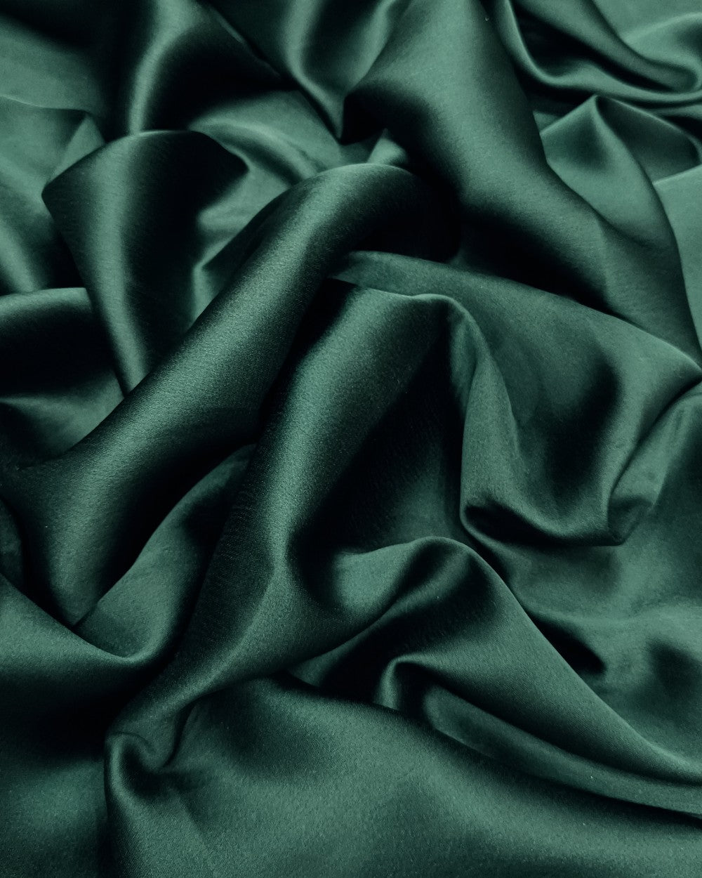 Plain Japan Satin Bottle Green Colour 42 Inches Width