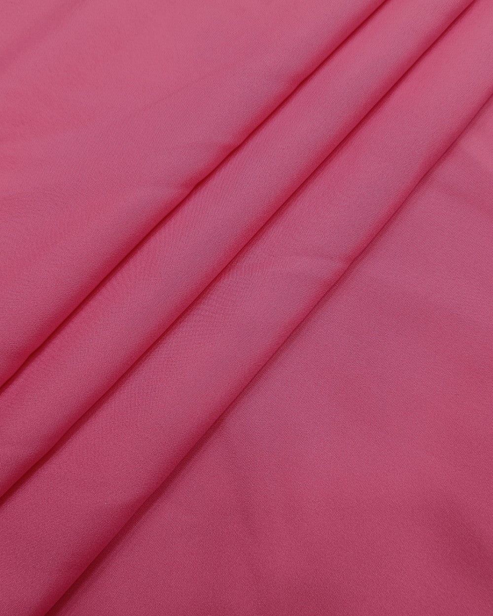 Plain Butter Crepe(American) Azalea Pink Colour 42 Inches Width