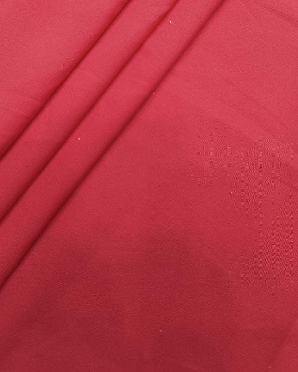 Plain Butter Crepe (American) Camine Red Colour 42 Inches Width