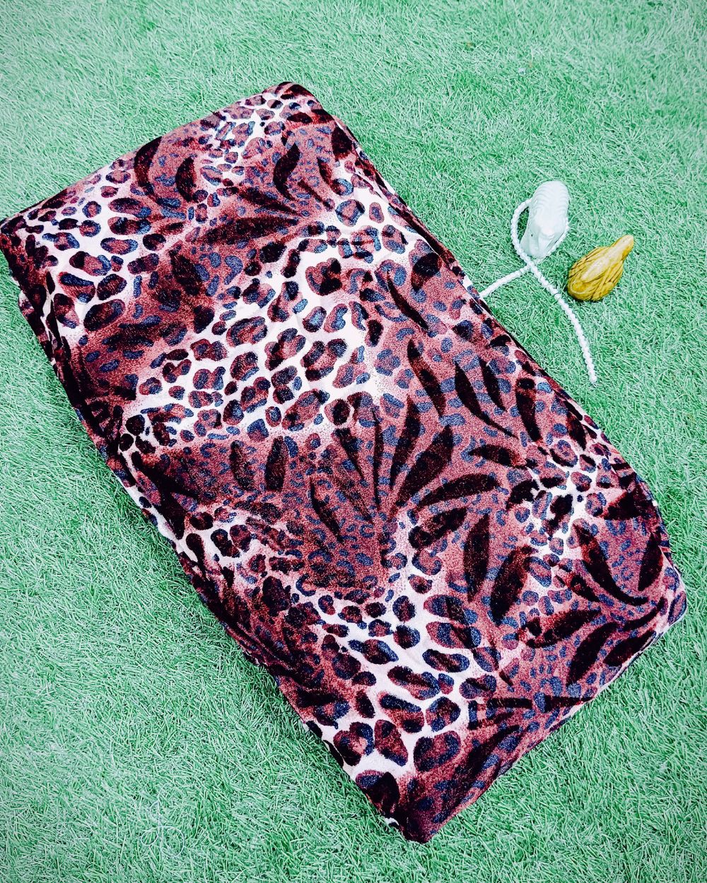Velvet Print Wine Colour 60 Inches Width