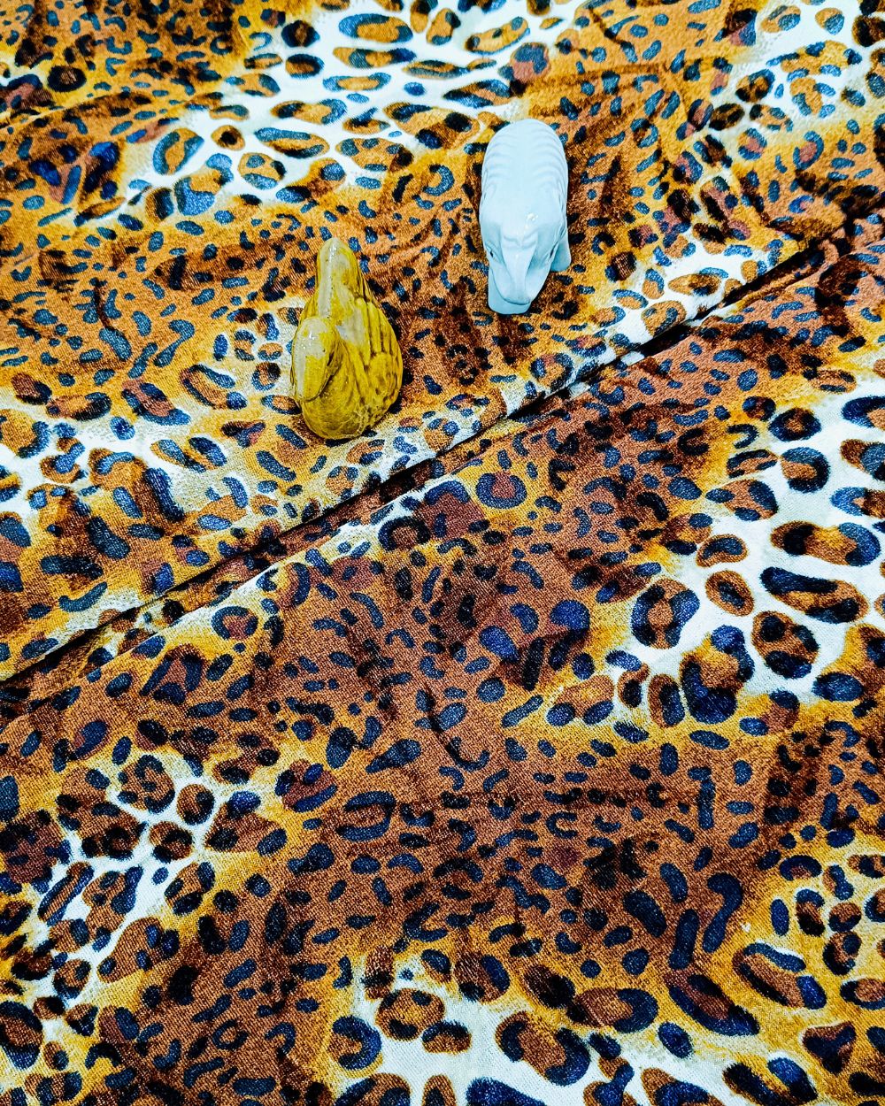 Velvet Print Brown Colour 60 Inches Width