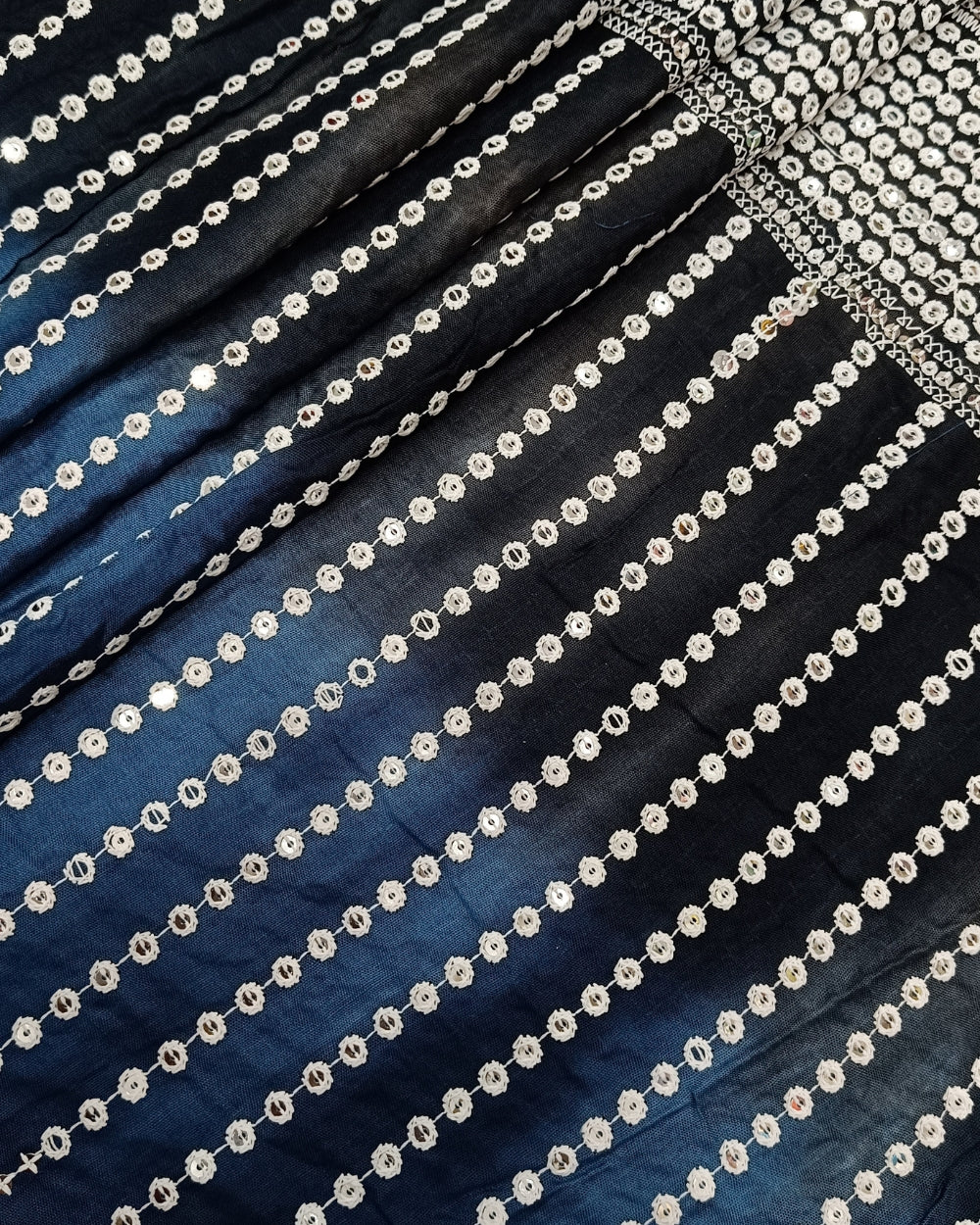 Rayon Work Navy Blue Colour 43 inches width