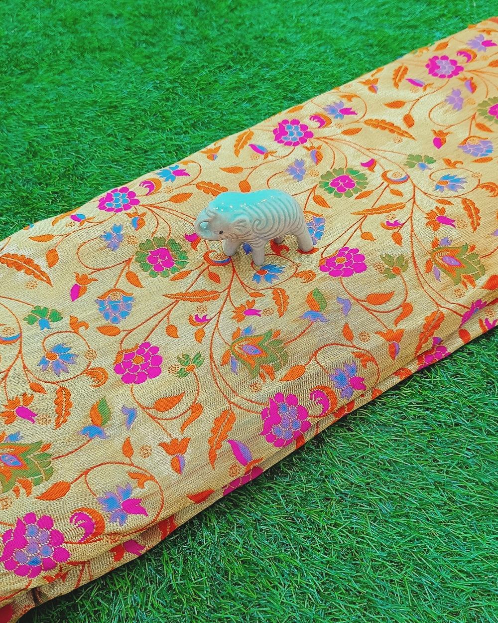 Paithani Brocade Multicolor 46 Inches Width