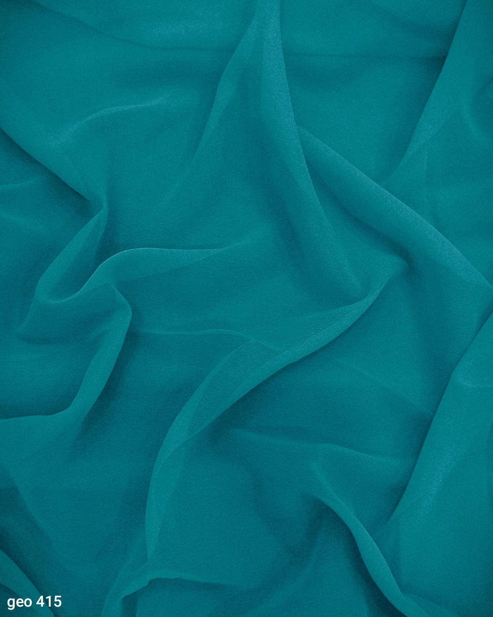 Plain Georgette Turquoise Blue Colour 44 Inches Width