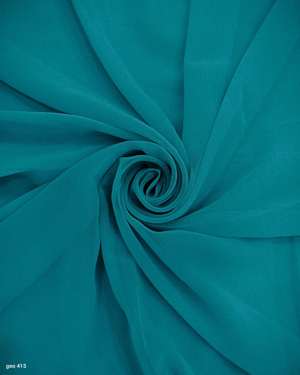 Plain Georgette Turquoise Blue Colour 44 Inches Width