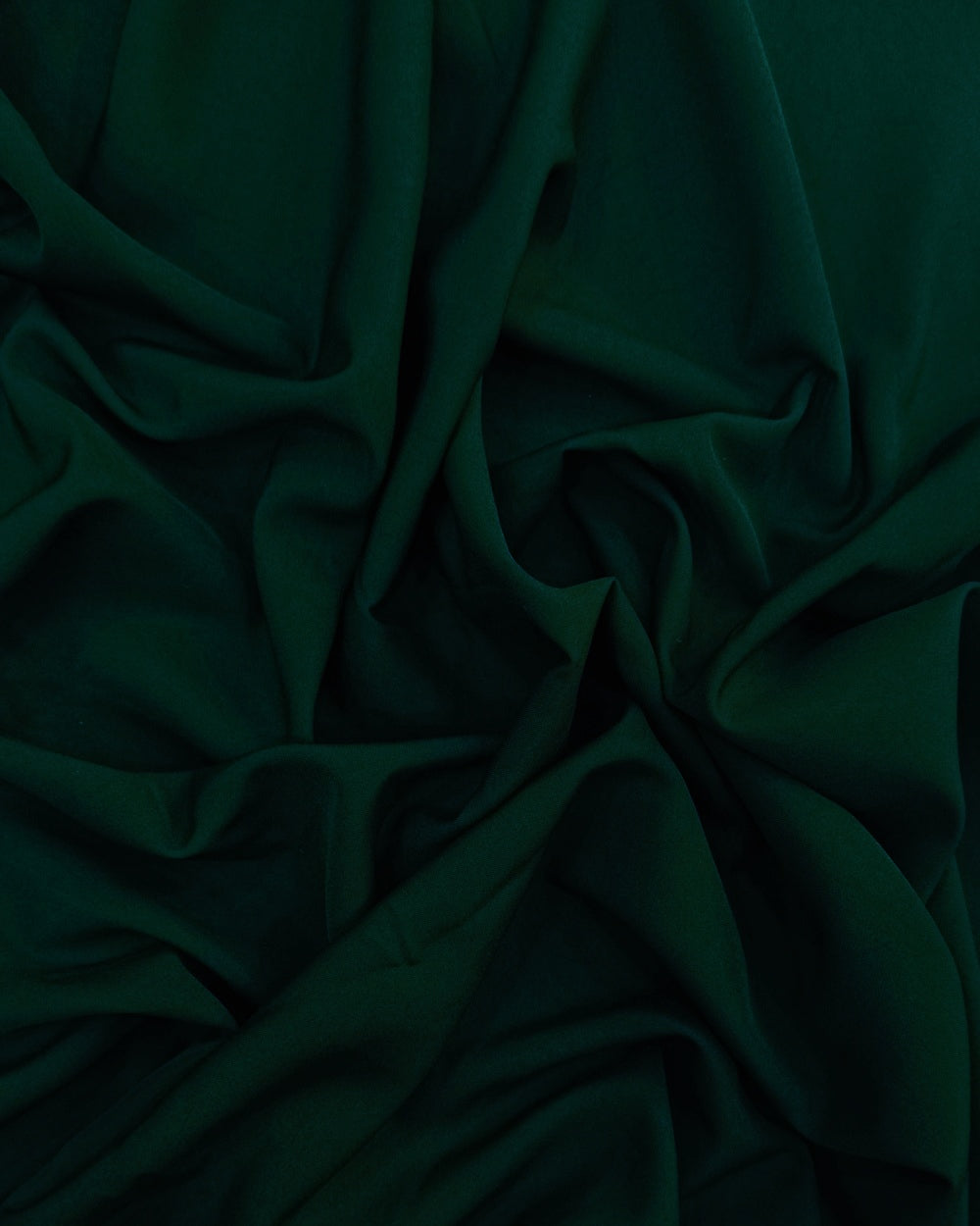 Plain Butter Crepe (American) Bottle Green Colour 42 Inches Width