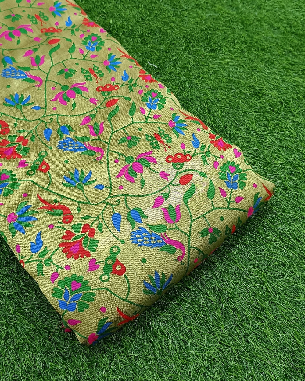 Paithani Brocade Multicolor 46 Inches Width