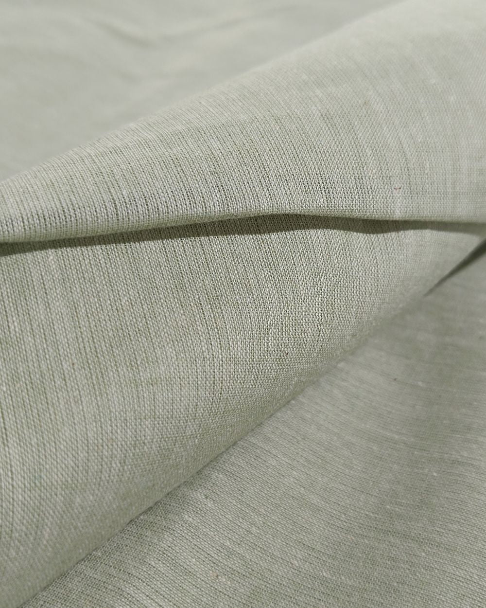 Plain Khadi Cotton Fabric Light Sage Colour 45 Inches Width