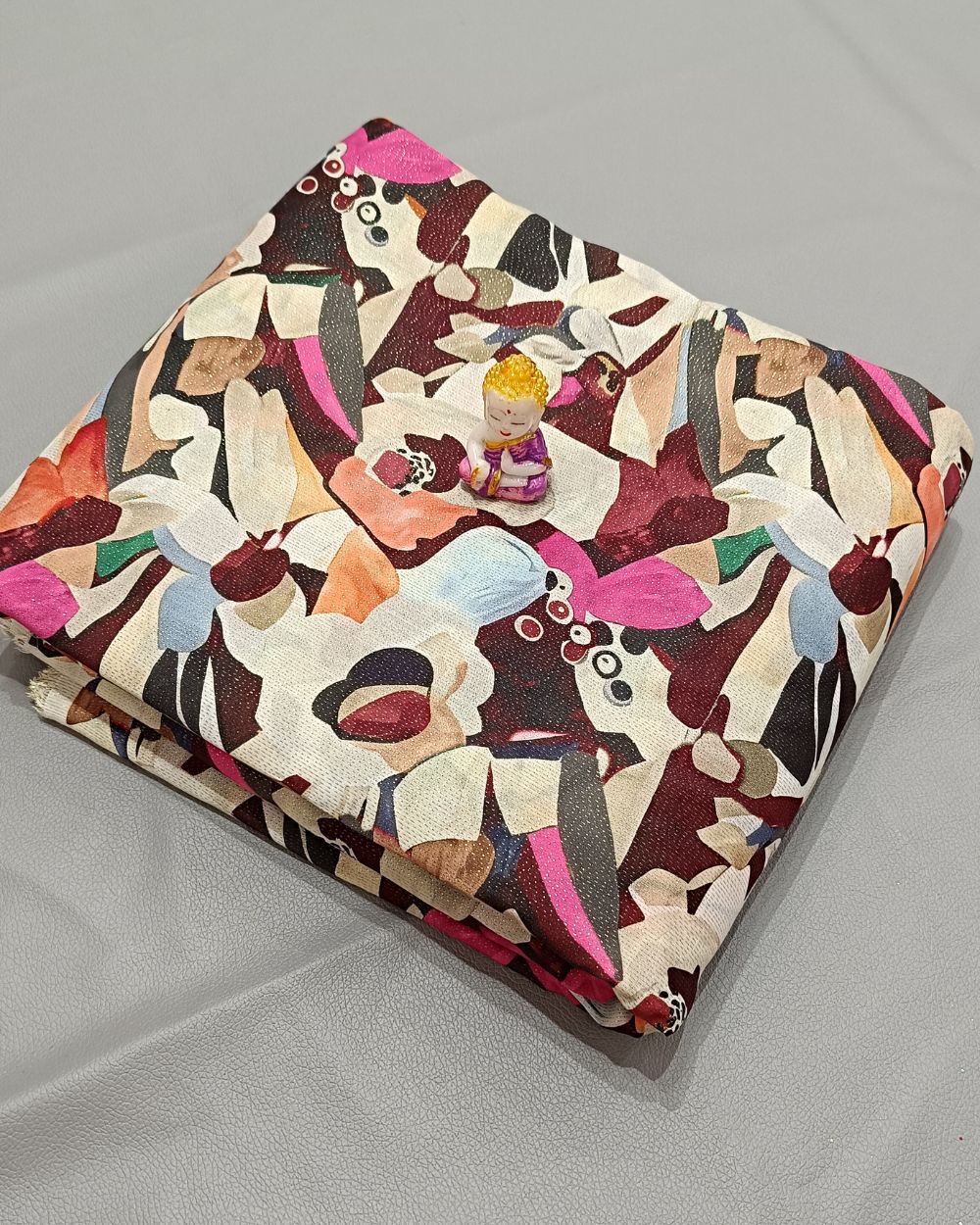 Shimmer Silk Digital Print Multicolour 47 Inches Width