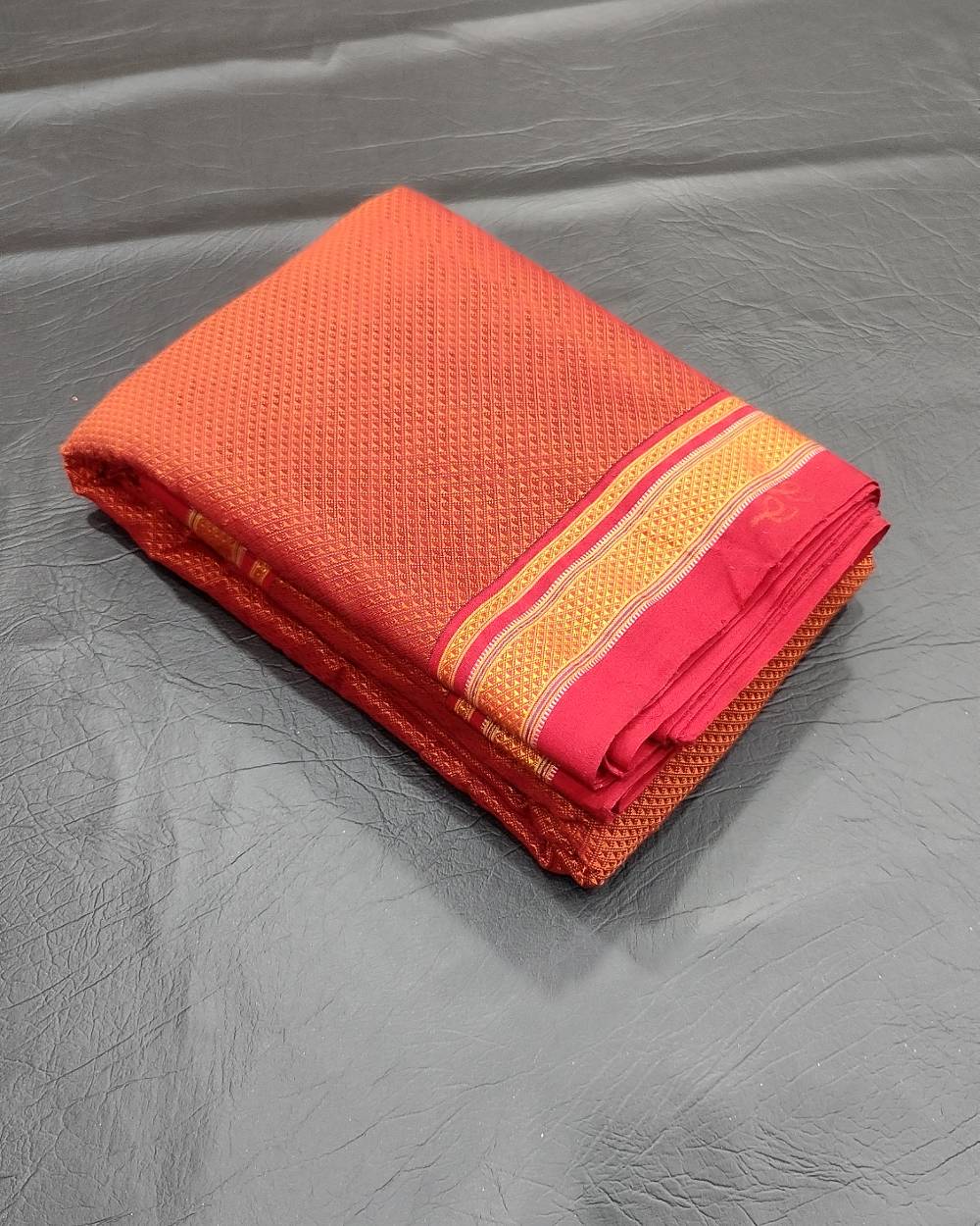 Cotton Khun Orange Colour 38 Inches Width