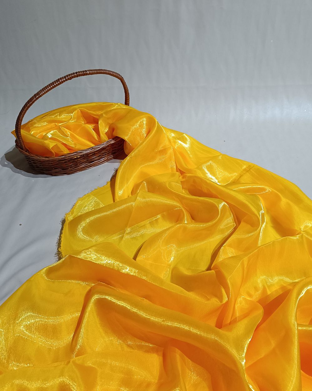 Plain Jimmy Choo Bright Yellow Colour 45 Inches Width