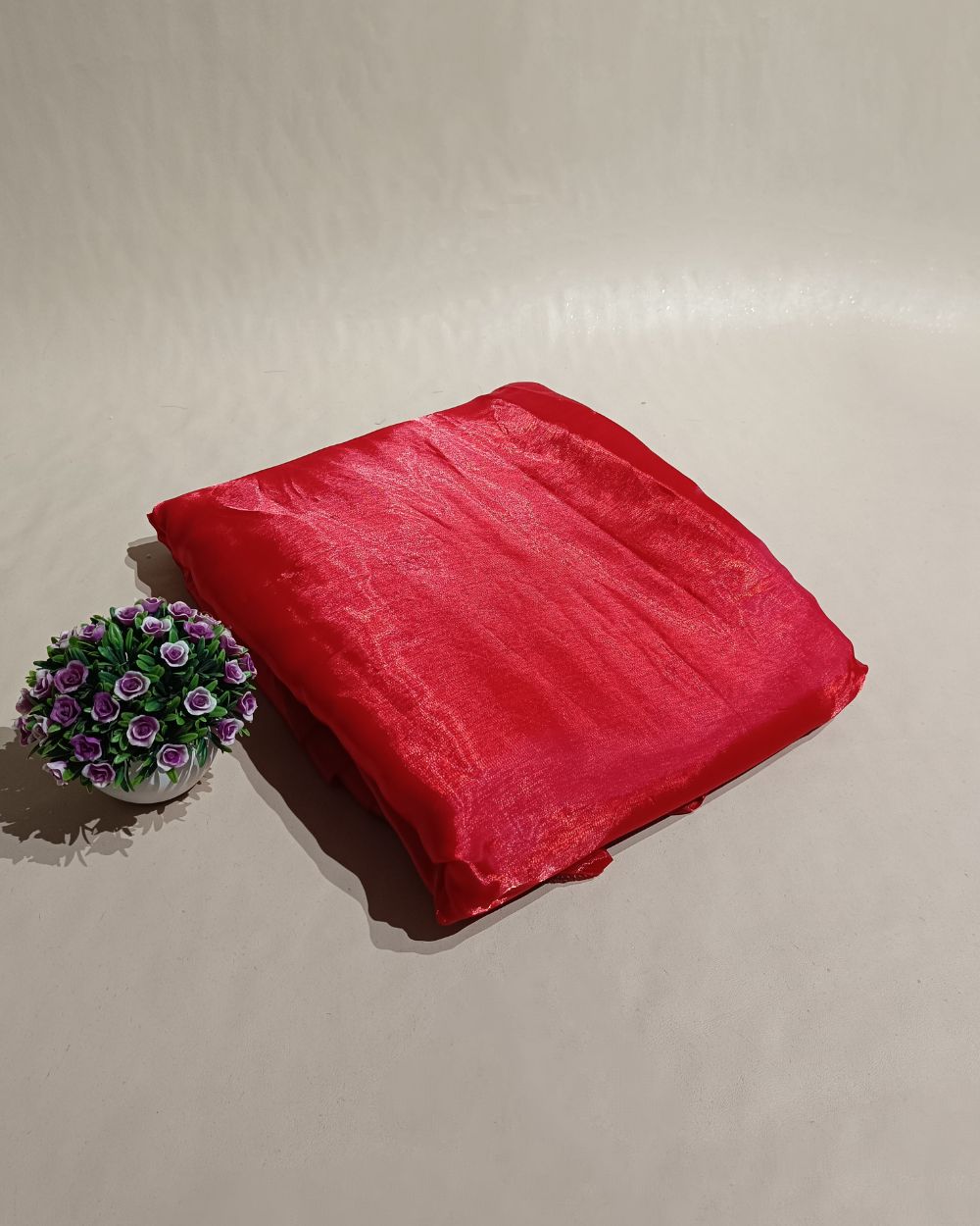 Plain Jimmy Choo Red Colour 45 Inches Width