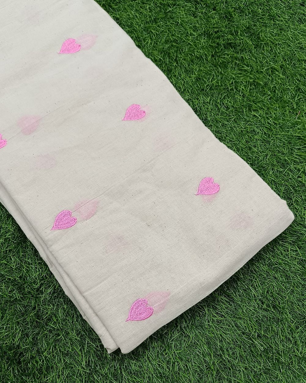 Kora Cotton Work Pink 44 Inches Width