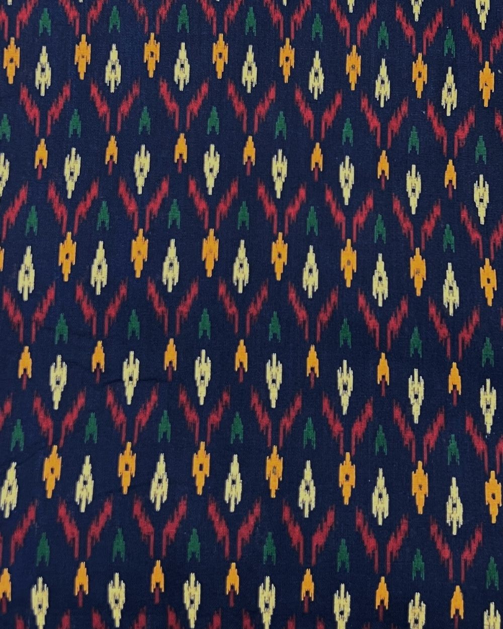 Gujari Print Cotton Navy Blue Colour 40 Inches Width