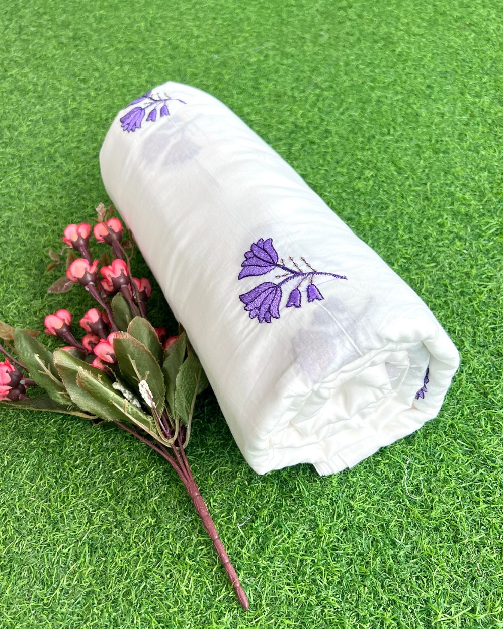 Cotton Work White Colour 42 Inches Width