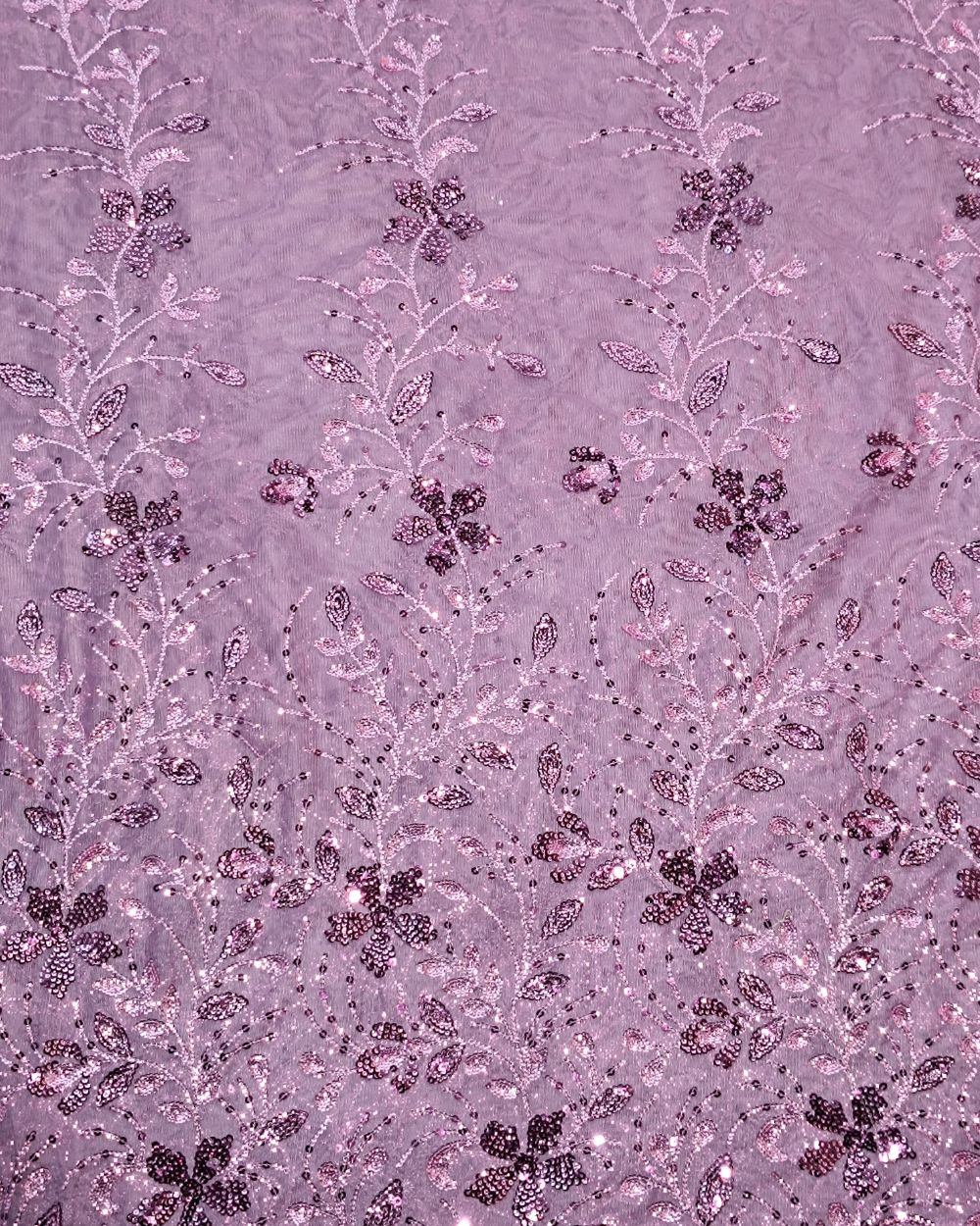 Net Work Onion Pink Colour 56 Inches Width