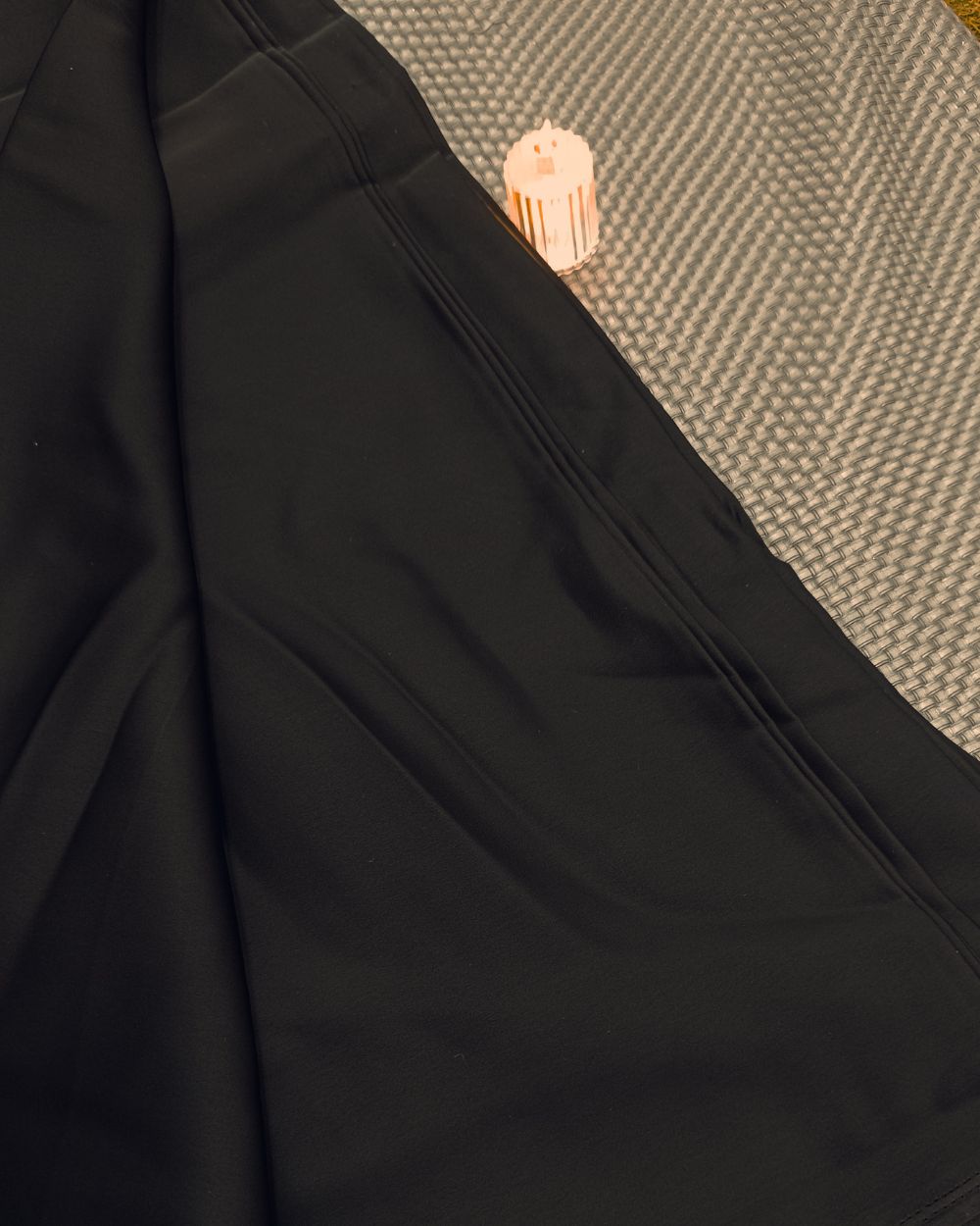 Plain Burkha-Al-Nida Black Colour 52 Inches Width