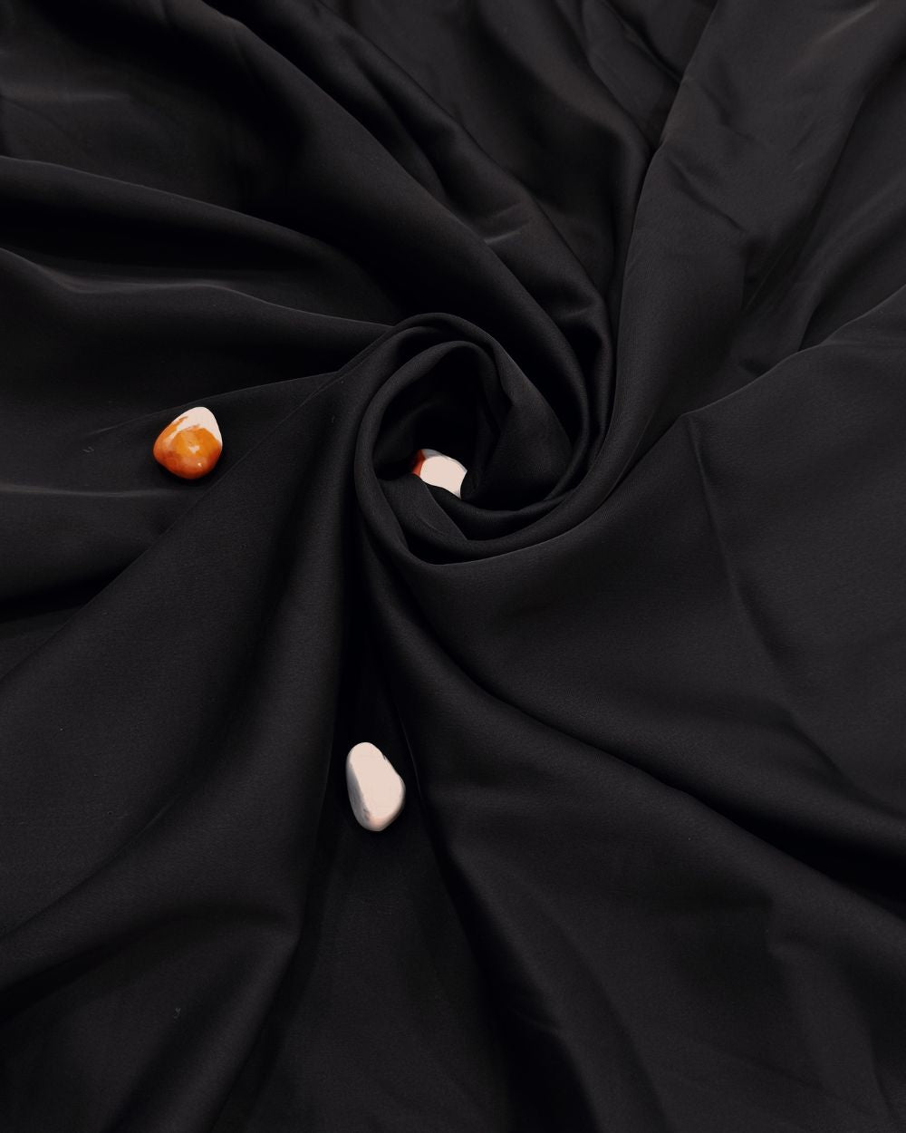 Plain Burkha-Al-Nida Black Colour 52 Inches Width