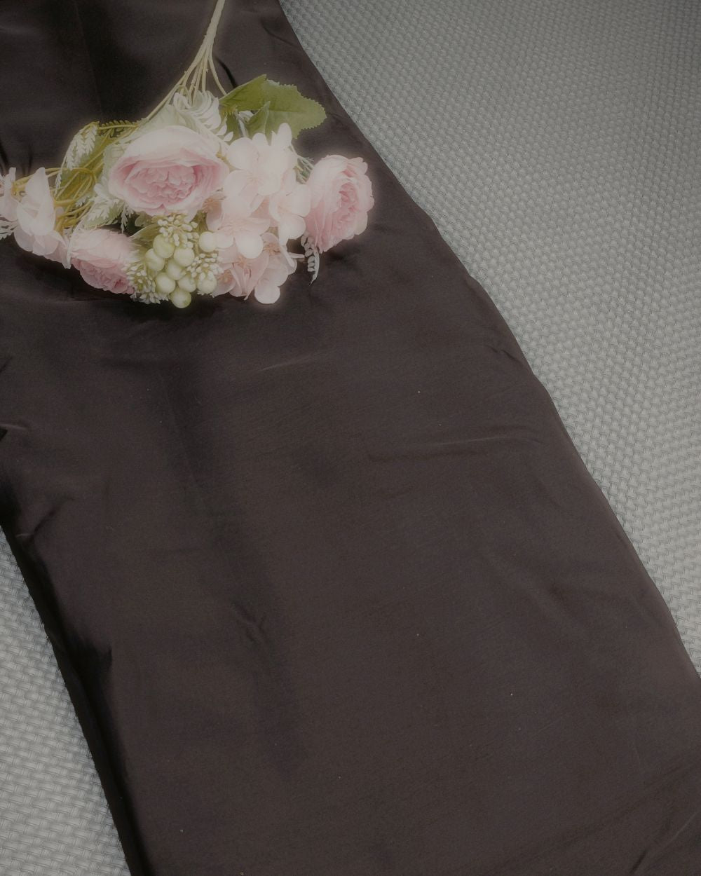 Plain Burkha-Al-Nida Coffee Colour 52 Inches Width