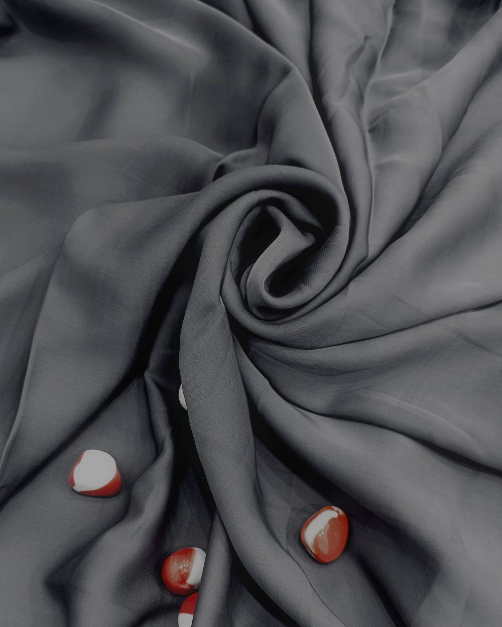 Plain Burkha-Al-Nida Grey Colour 52 Inches Width