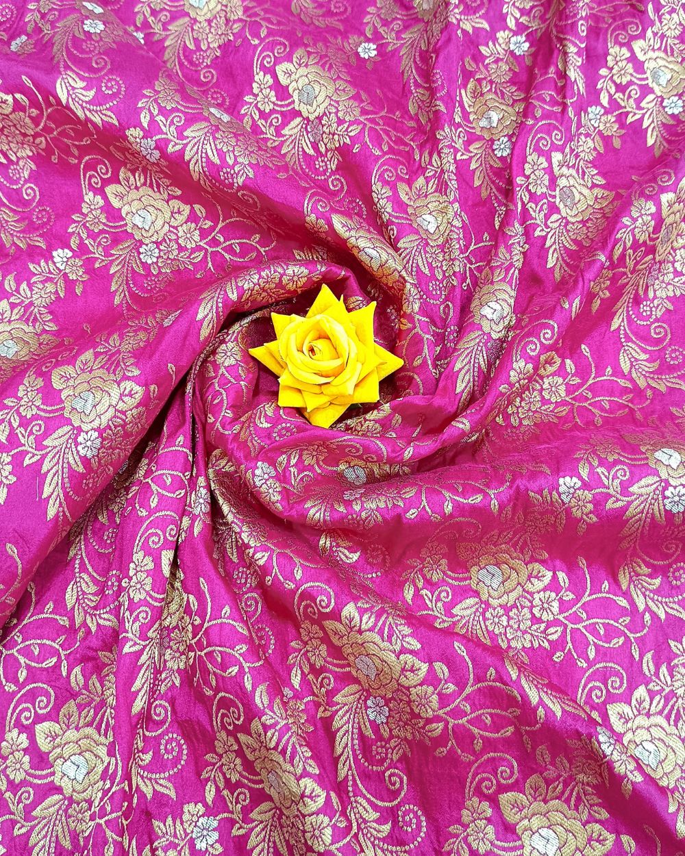 Banarasi Rani Pink Colour 44 Inches Width