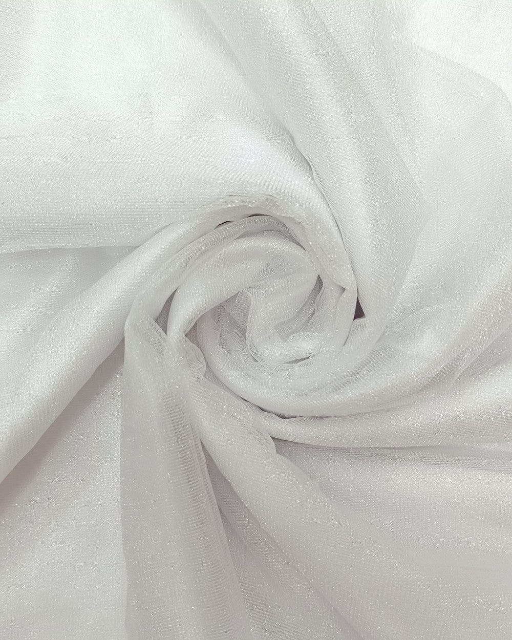 Plain Net-silky White Colour 42 Inches Width
