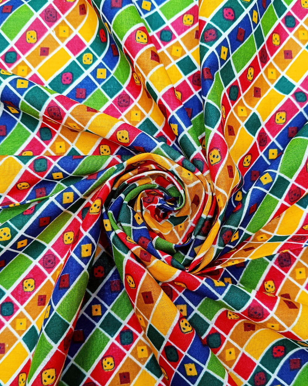 Printed Cotton Multicolor 42 Inches Width