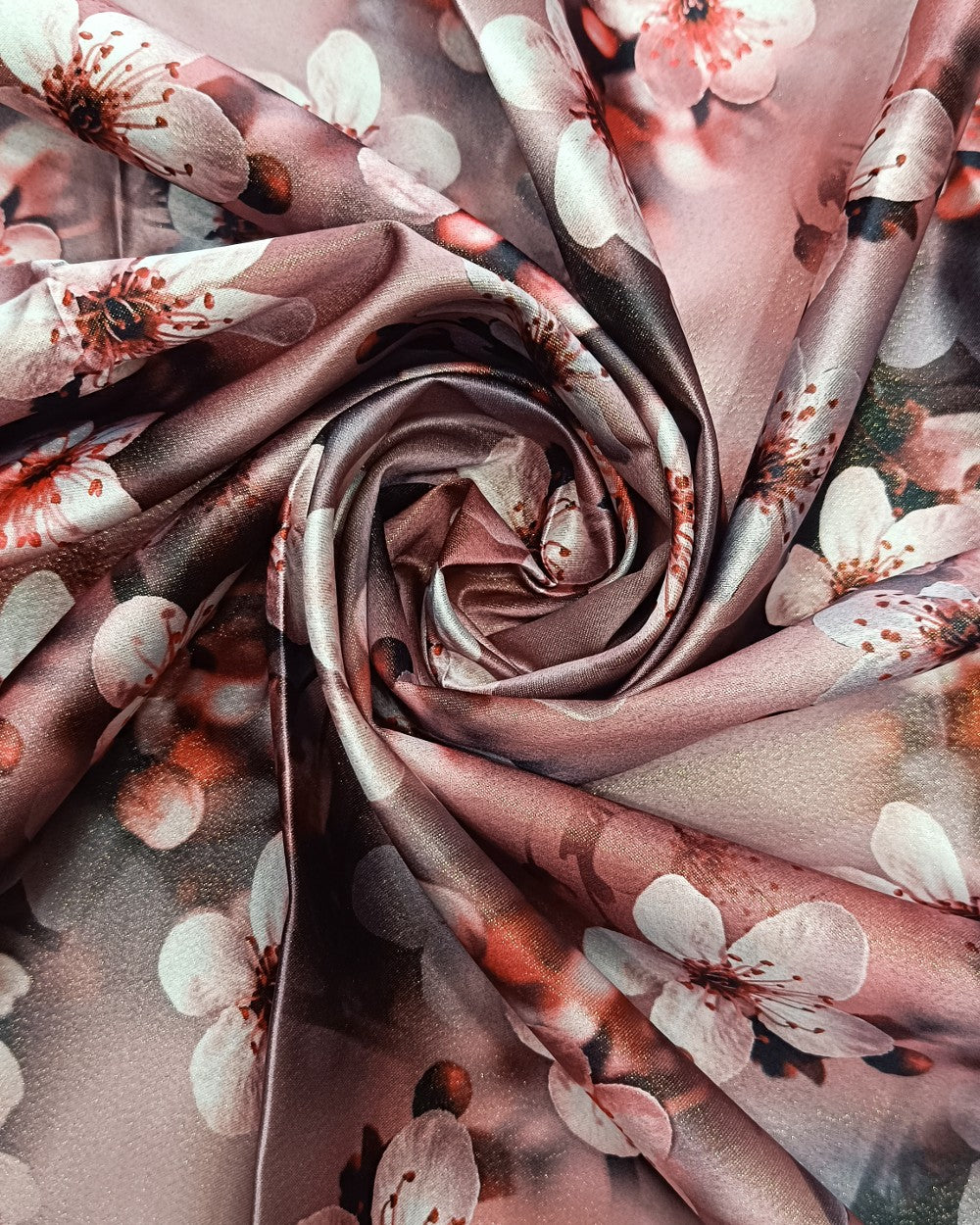 Printed Zari-digital Peach Colour 44 Inches Width