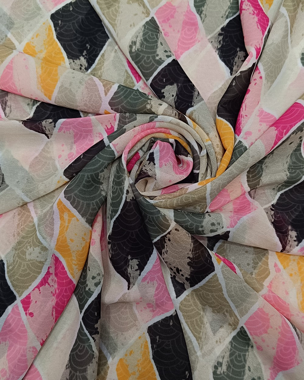 Fox Georgette Digital Print Multicolor 44 Inches Width