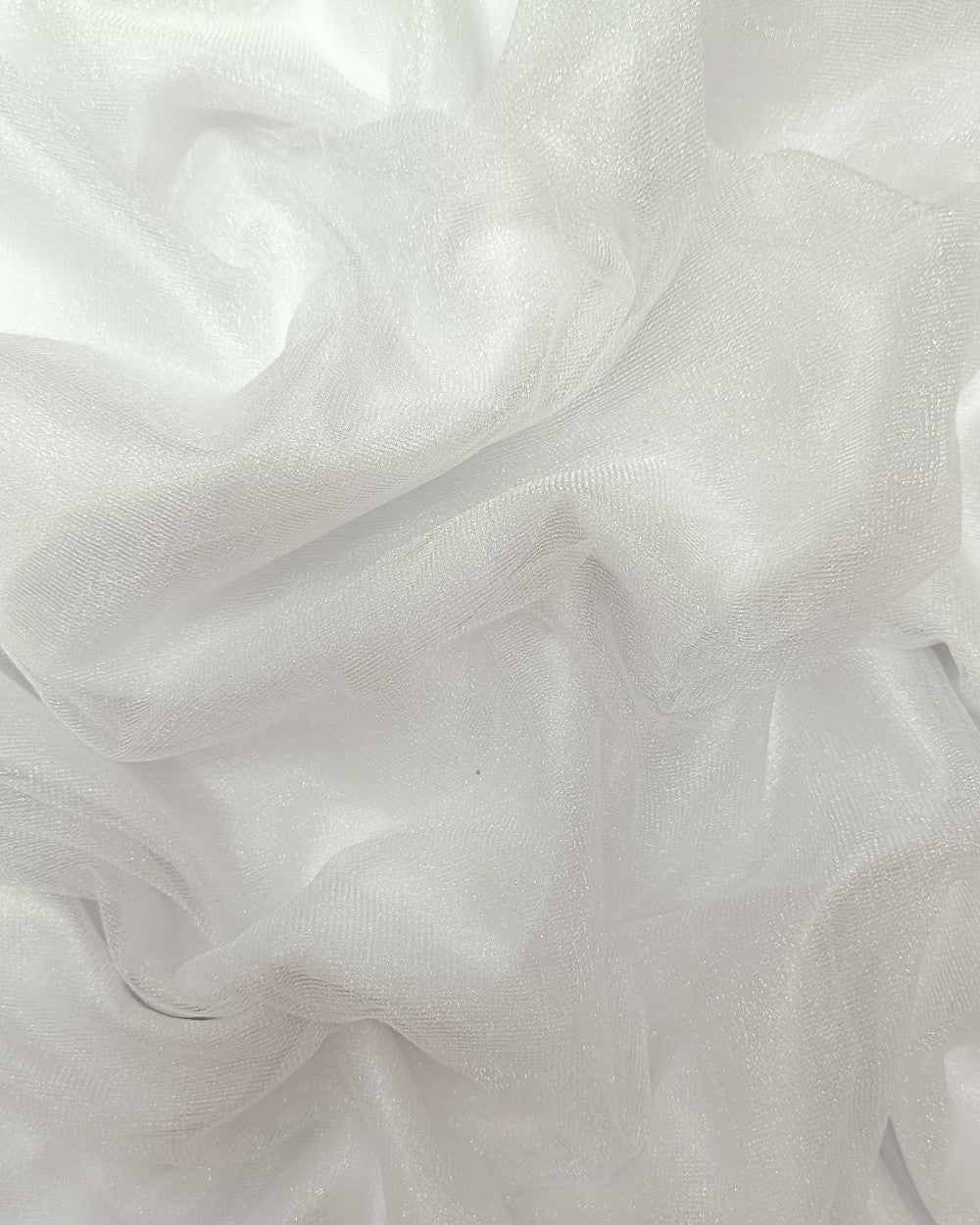 Plain Net-silky White Colour 42 Inches Width